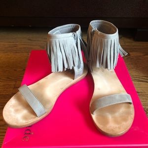 Kate Spade Alex fringe strap sandals - 7